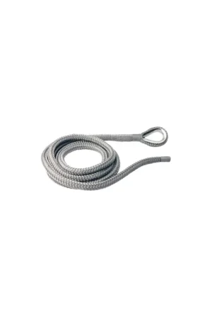 Sconto Treccia ormeggio grigia con redancia inox impiombata