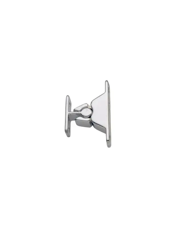 Affare Arresto a spinta in ottone cromato per porte e portelli, 60x12 mm