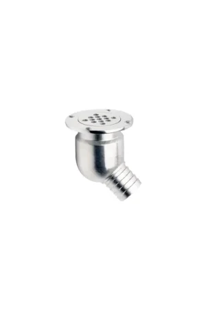 Affare Scarico pozzetto rotondo inox AISI316, collo largo, attacco 40 mm