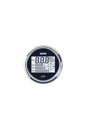 Contanodi GPS ECMS Black Chrome, 12/24V, cornice inox 316 cromata Prezzo Di Fabbrica