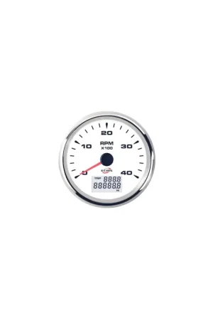 ECMS contagiri/contaore serie White Chrome 12/24V Compra Online