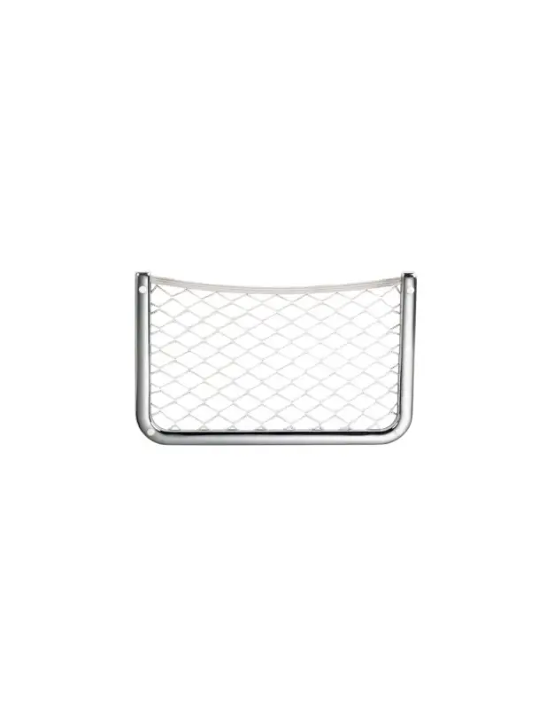 Miglior Prezzo Rete portaoggetti con cornice in ottone cromato, 34,5 x 22 cm
