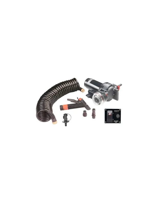Spedito Oggi Johnson Pump Aqua Jet kit pompa lavaggio ponte completo di accessori