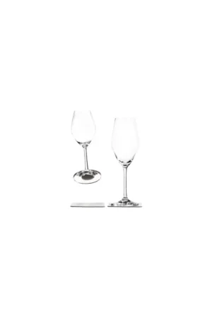 Pagamento Sicuro Silwy set 2 calici da champagne magnetici in cristallo, 250 ml