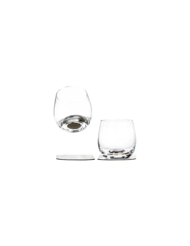 Compra Online Silwy bicchieri da whisky magnetici in cristallo, set 2 pezzi 250 ml