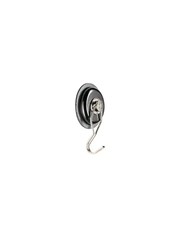 Gancio magnetico antracite in ecopelle con tappetino nano-gel, ø 6,5 cm Occasione
