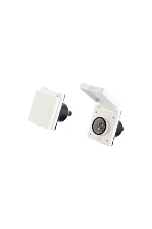 Affare Presa a incasso CE IP56 tripolare 16A, ottone nichelato, 83x83 mm, ISO13297