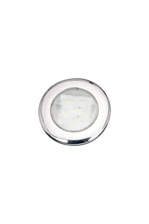 Plafoniera LED a superficie tonda inox IP67, Ø71mm, 12/24V 1W Ordina Subito