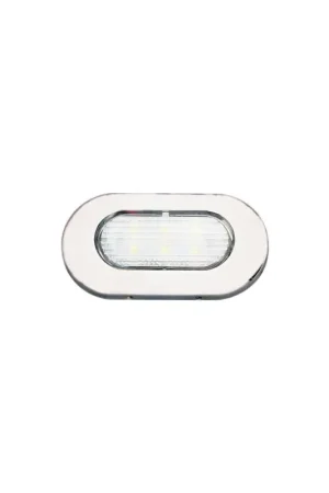 Nuovo Arrivo Luce di cortesia LED ellittica a superficie inox IP67, 12V 1,2W