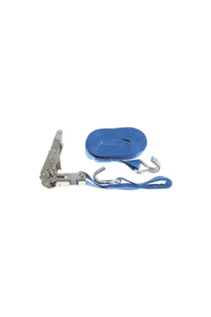 Esclusivo Cinghia tensionatrice inox con cricchetto e ganci certificata CE