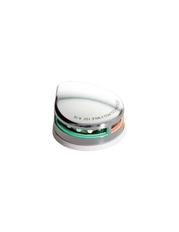 Novità Fanale di navigazione LED bicolore di prua, inox 12V 2W, CE fino a 12 m