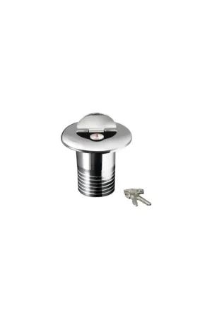 Tappi di coperta Secure-Lock in ottone cromato con chiave Spedizione Espresso
