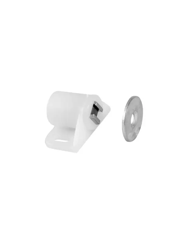 Offerta Arresto magnetico Mag-PF2 in plastica bianca, coppia