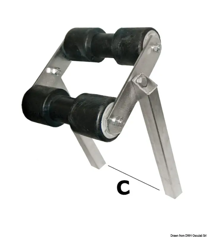 Rullo basculante centrale tubo 30 x 30 mm Scelto Dai Clienti