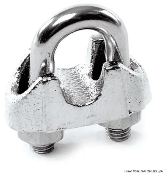 Ultime Pezzi Morsetto cavallotto inox 9/10 mm