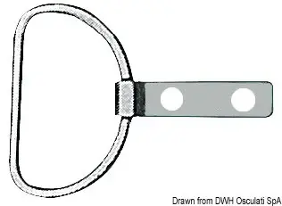 Pagamento Sicuro Anello inox con piastrina 45 mm