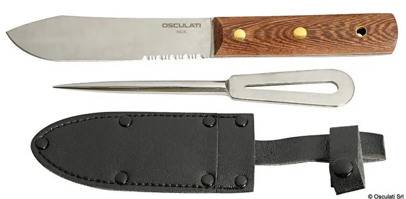 Parure coltello inox + punteruolo Novità