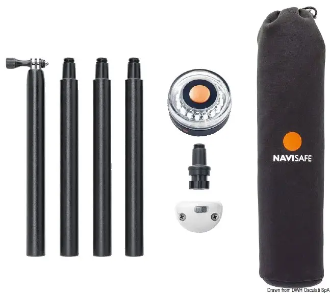 Promo Stagionale Kit fissaggio Navisafe + asta + luce 360°