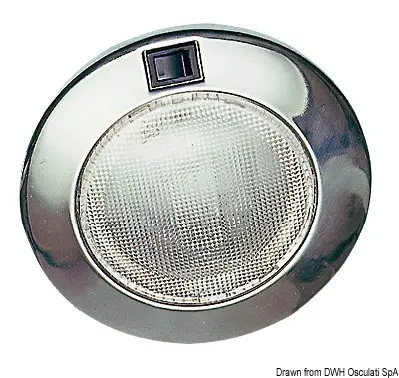 Plafoniera inox incasso 12 V 15 W Nuova Collezione