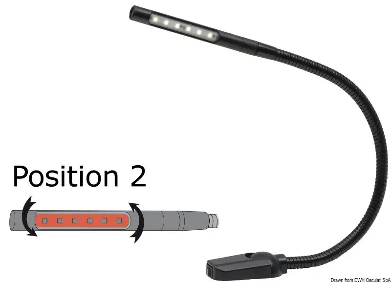 Luce carteggio snodata a led Consegna Rapida