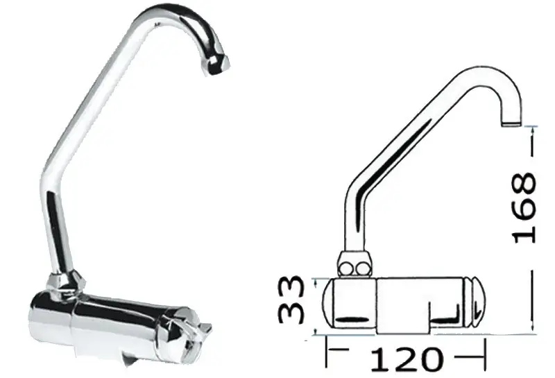 Miscelatore rotante caldo/freddo alto Occasione