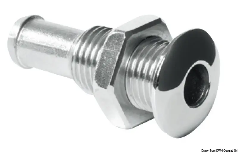 Mini scarico inox a filo 1/4" Solo Oggi