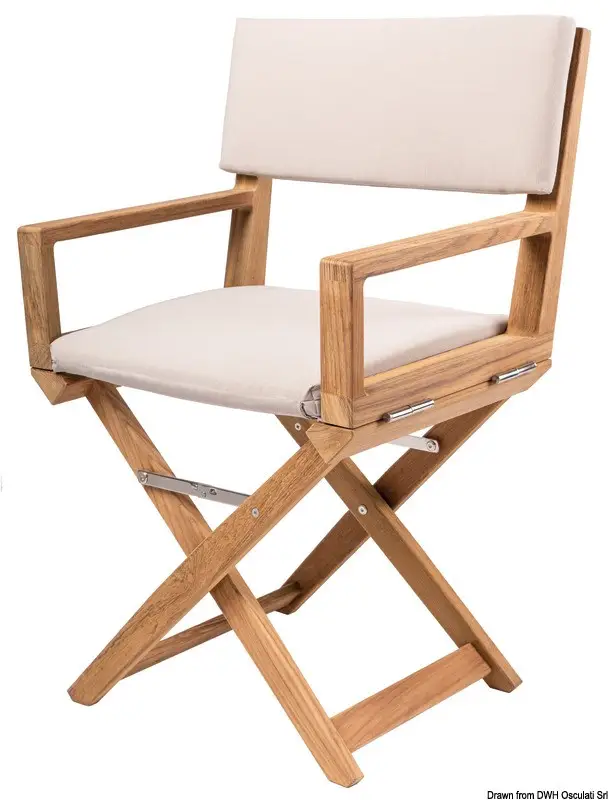 Sedia pieghevole ARC in Teak blue navy Spedizione Espresso