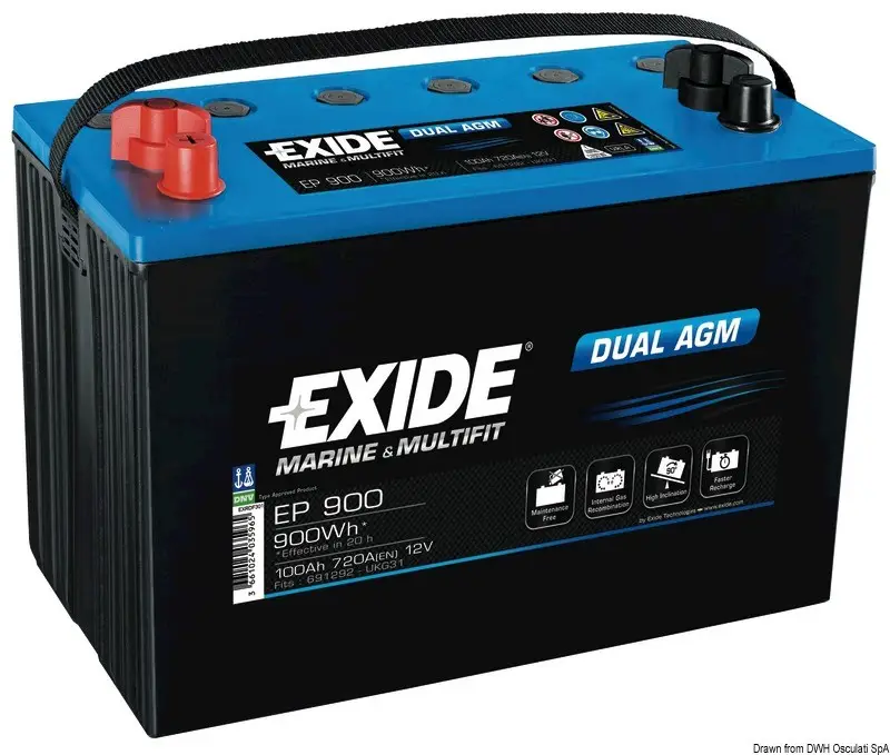 Batteria Exide agm 100 Ah Ordina Subito