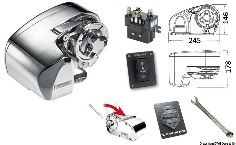 Chiave multiuso per Lewmar Pro-Series Esclusivo