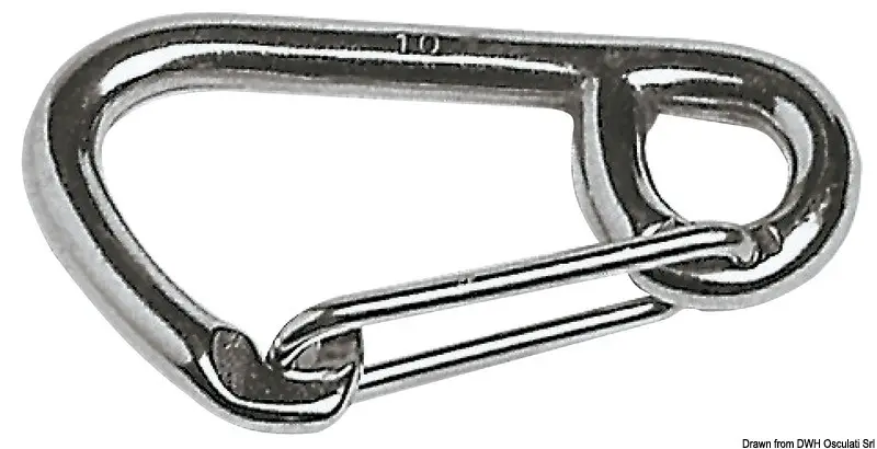 Moschettone grande inox mm 80 Spedito Oggi
