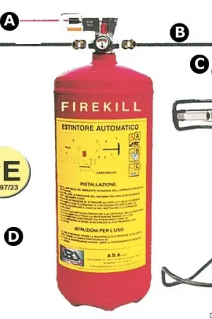 Bestseller Estintore Firekill con pressostato 3 kg