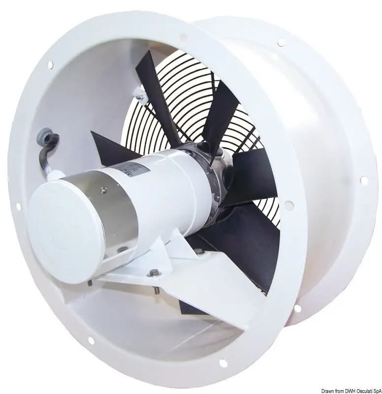 Promozione Ventilatore assiale CEM acciaio 24 V 0,3 kW 11 A FP