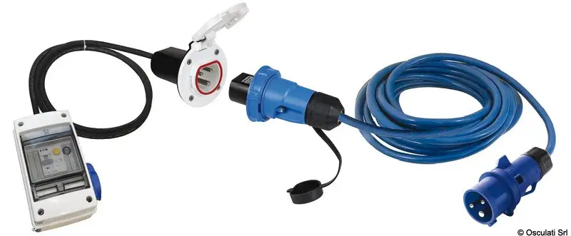 Kit quadro elettrico 16 A con presa Cruiser nera Nuova Collezione