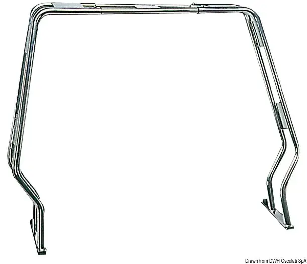 Professionale Roll bar inox abbattibile