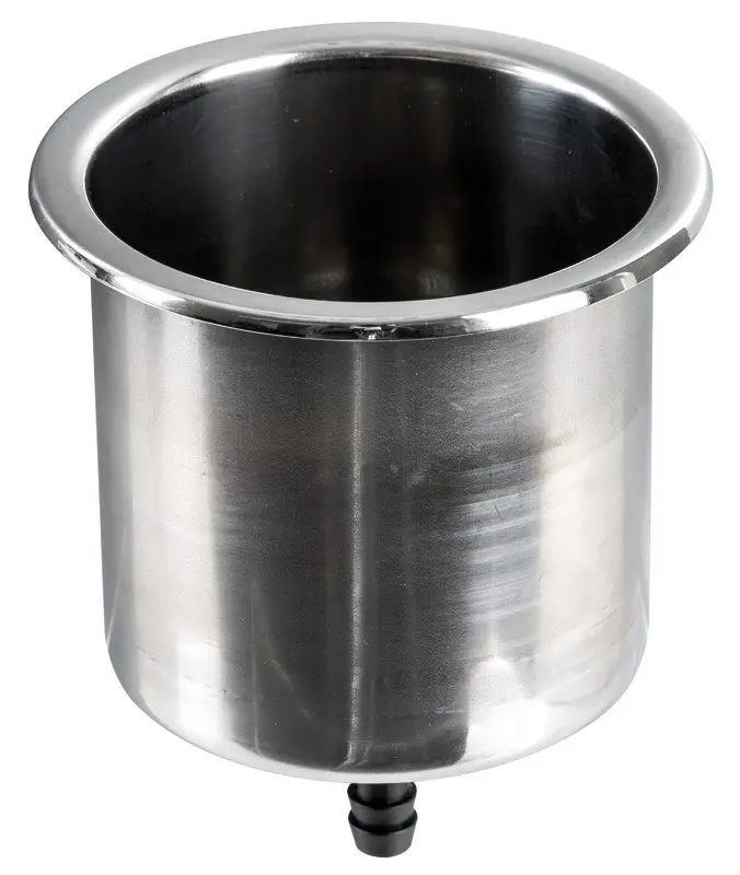 Porta Bicchieri Large inox con drenaggio Economico